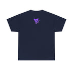 Purple Skeleton Cat Graphic Tee - Cute Creepy Kitty Shirt - 100% Cotton