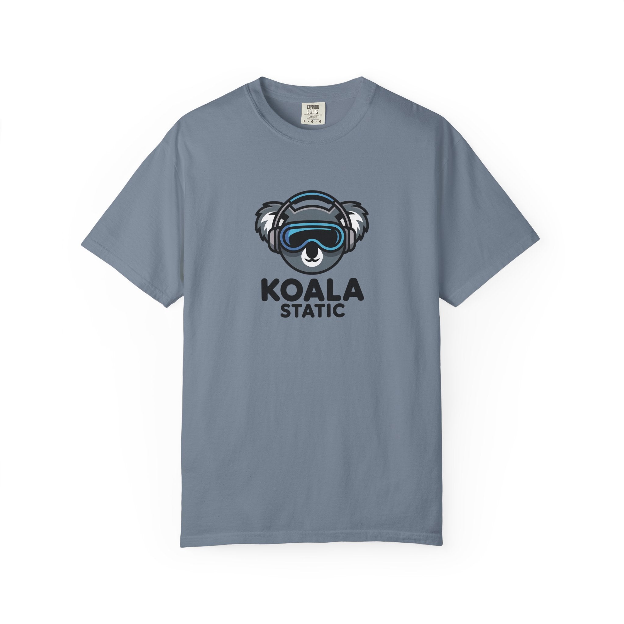Koala Static Headphones Tee — Retro 90s Chill Graphic T-Shirt - 100% Cotton