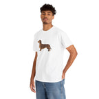 Dachshund Dog T‑Shirt — Cute Brown Sausage Dog Graphic Tee - 100% Cotton