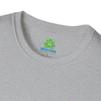 Brain Frog Design Signature T-Shirt - Small Green Brain Frog Logo Tee (Front Chest & Sleeve) - 100% Cotton