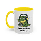 Just Vibing Mostly Mug - Cute Alligator Coffee Cup (11/15oz)
