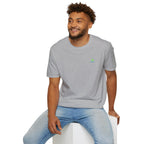 Brain Frog Design Signature T-Shirt - Small Green Brain Frog Logo Tee (Front Chest & Sleeve) - 100% Cotton