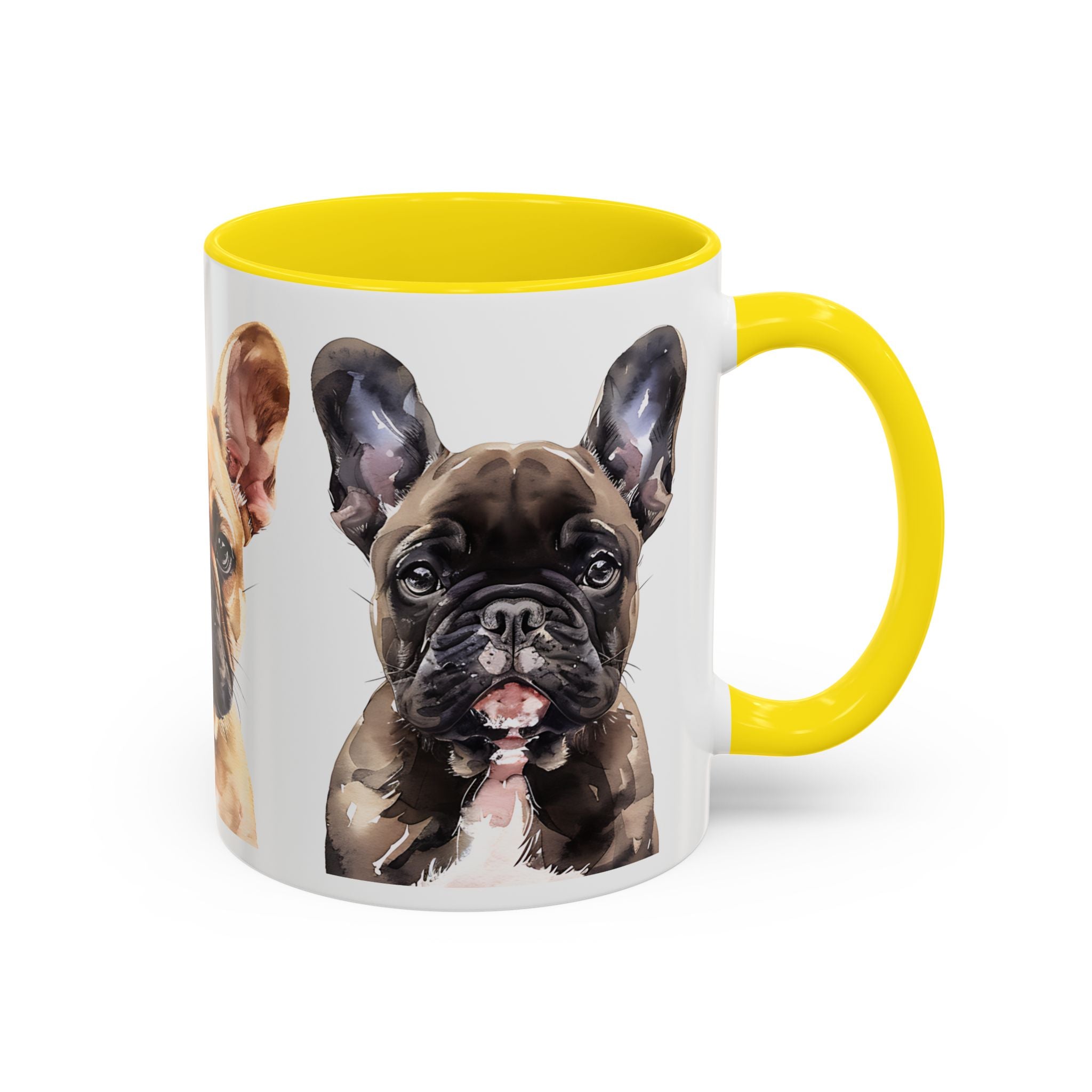 French Bulldog Accent Coffee Mug – Cute Pet Portraits (11/15 oz)