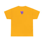 Purple Skeleton Cat Graphic Tee - Cute Creepy Kitty Shirt - 100% Cotton