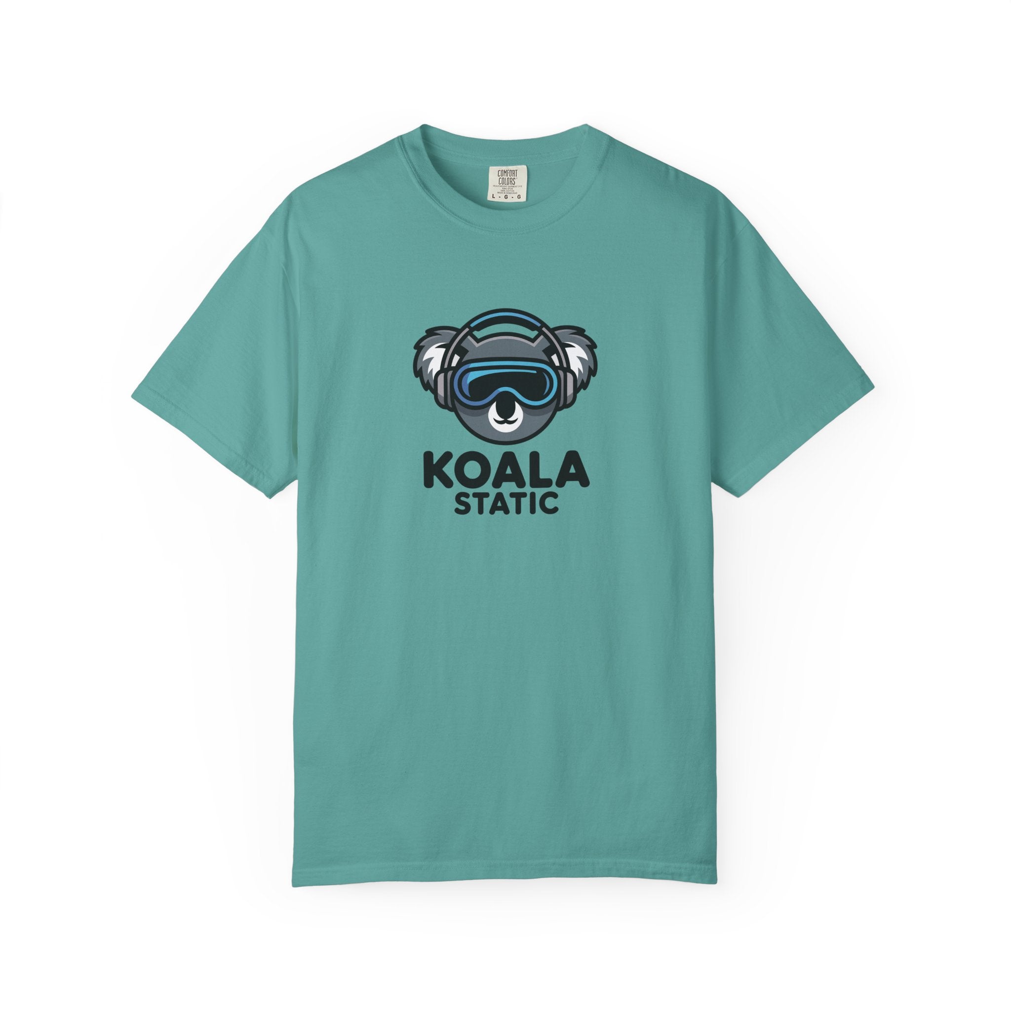 Koala Static Headphones Tee — Retro 90s Chill Graphic T-Shirt - 100% Cotton