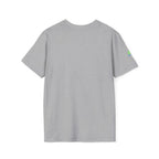 Brain Frog Design Signature T-Shirt - Small Green Brain Frog Logo Tee (Front Chest & Sleeve) - 100% Cotton