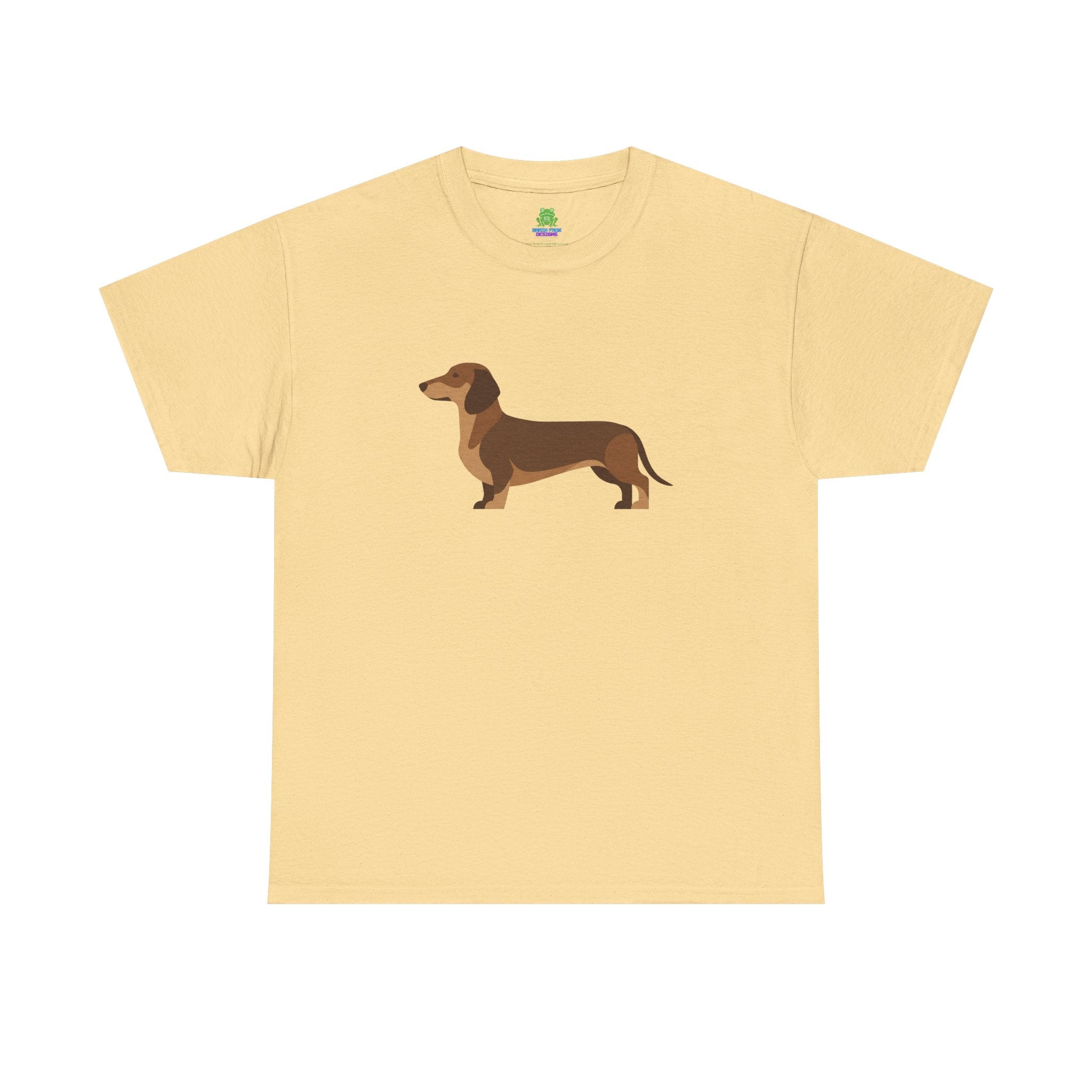 Dachshund Dog T‑Shirt — Cute Brown Sausage Dog Graphic Tee - 100% Cotton