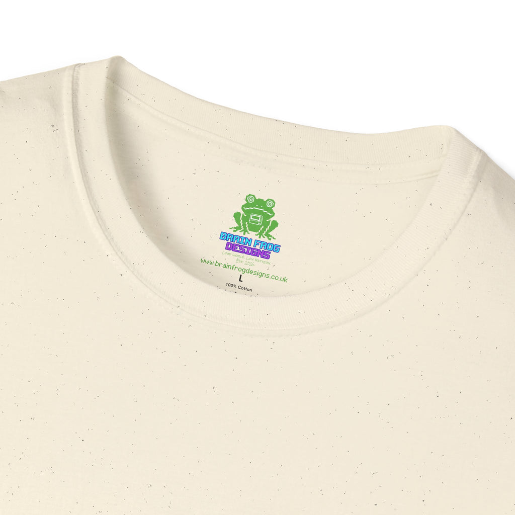 Men's Plain Tee - Brain Frog Men's Softstyle Plain T-Shirt - 100% Cotton / Cotton Blend