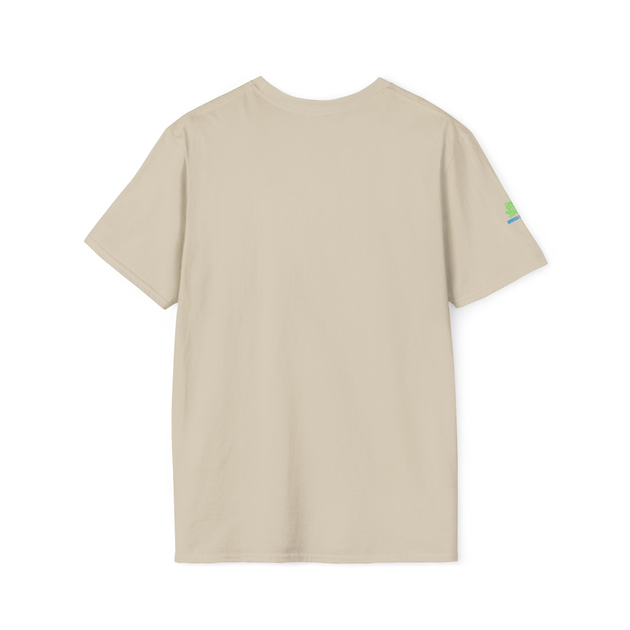 Brain Frog Design Signature T-Shirt - Small Green Brain Frog Logo Tee (Front Chest & Sleeve) - 100% Cotton