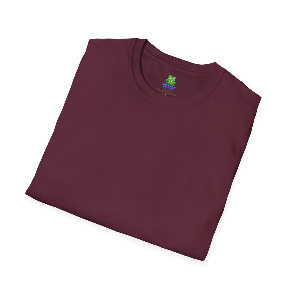 Men's Plain Tee - Brain Frog Men's Softstyle Plain T-Shirt - 100% Cotton / Cotton Blend