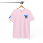 Blue Skeleton Cat Graphic Tee - Cute Creepy Kitty Shirt - 100% Cotton