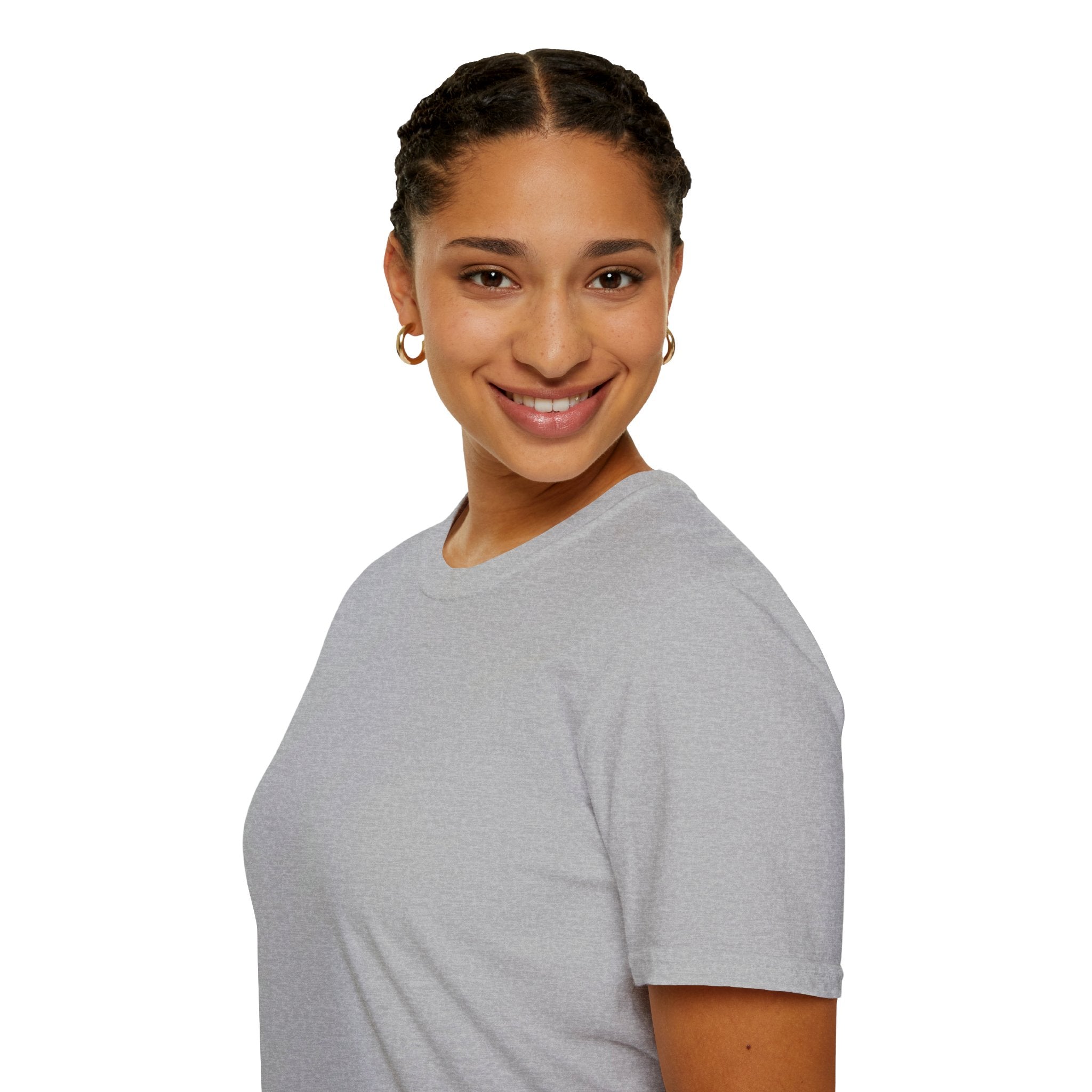 Woman's Plain Tee - Brain Frog Woman's Softstyle Plain T-Shirt - 100% Cotton / Cotton Blend - White / Black / Navy / Grey - 12 colours available