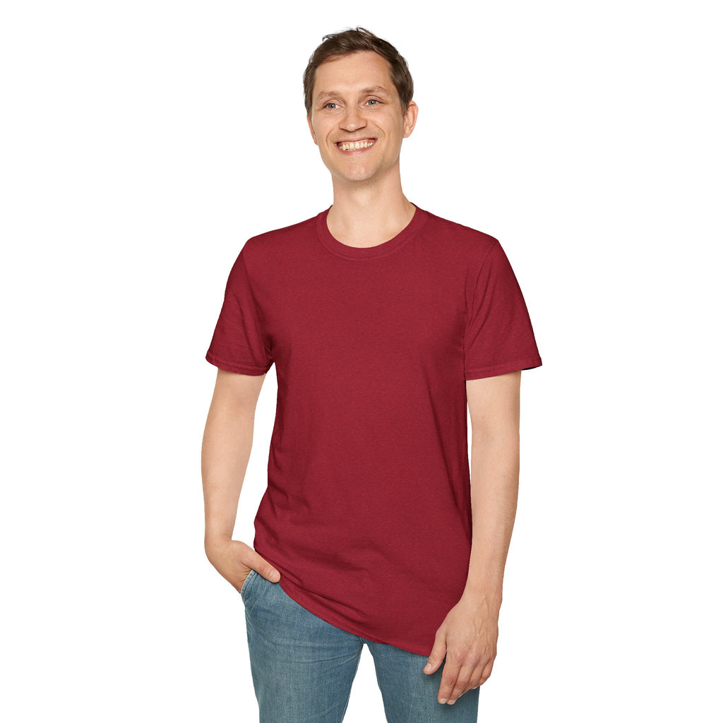 Men's Plain Tee - Brain Frog Men's Softstyle Plain T-Shirt - 100% Cotton / Cotton Blend