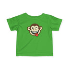 Infant Monkey Tee — Cute Winking Monkey Graphic Baby T‑Shirt