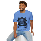 Defender Off-Road Shirt - "Custom Defender" Graphic 4x4 Adventure Tee - 100% Cotton / Cotton Blend