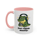 Just Vibing Mostly Mug - Cute Alligator Coffee Cup (11/15oz)