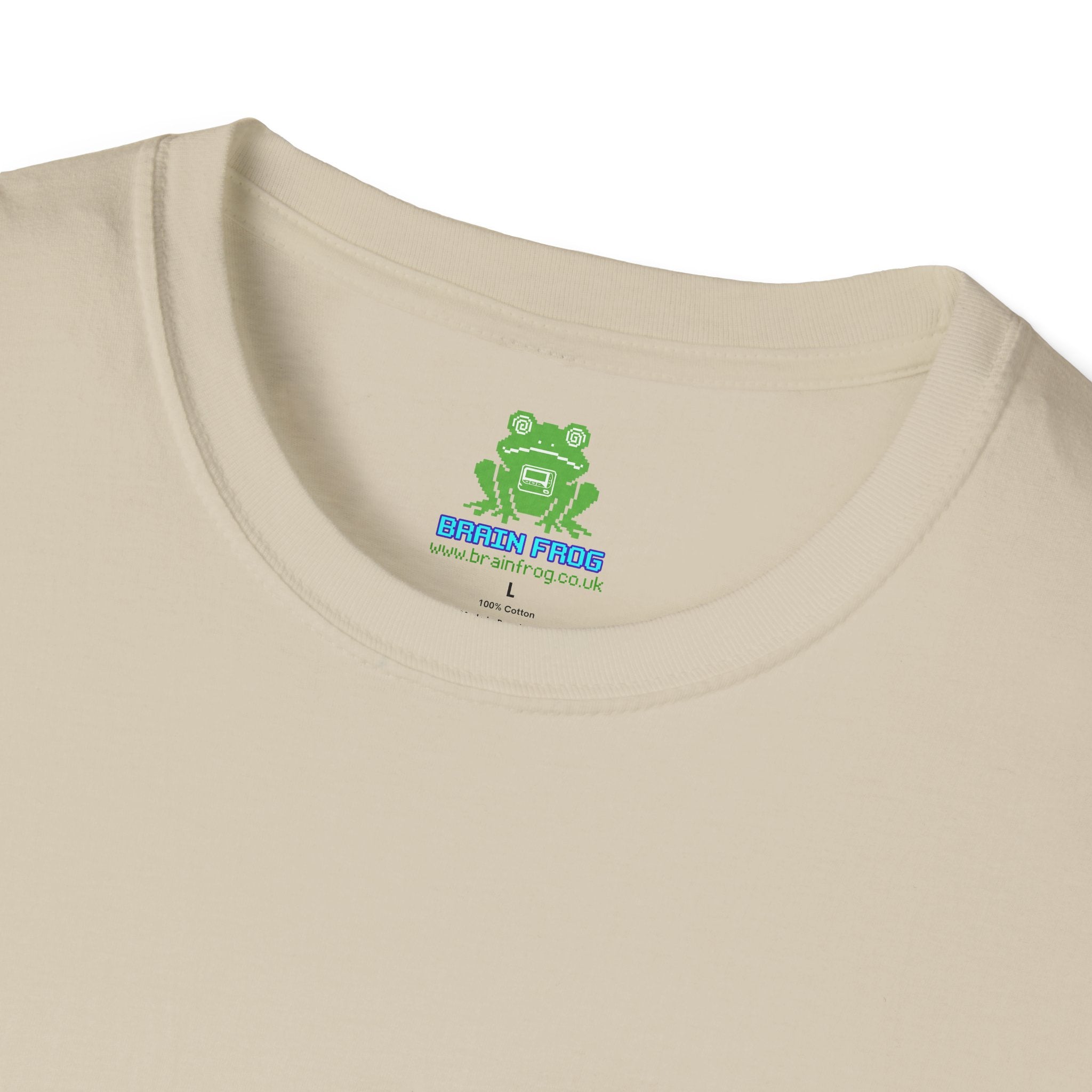 Men's Plain Tee - Brain Frog Men's Softstyle Plain T-Shirt - 100% Cotton / Cotton Blend - Colour Set One (16 Colours)