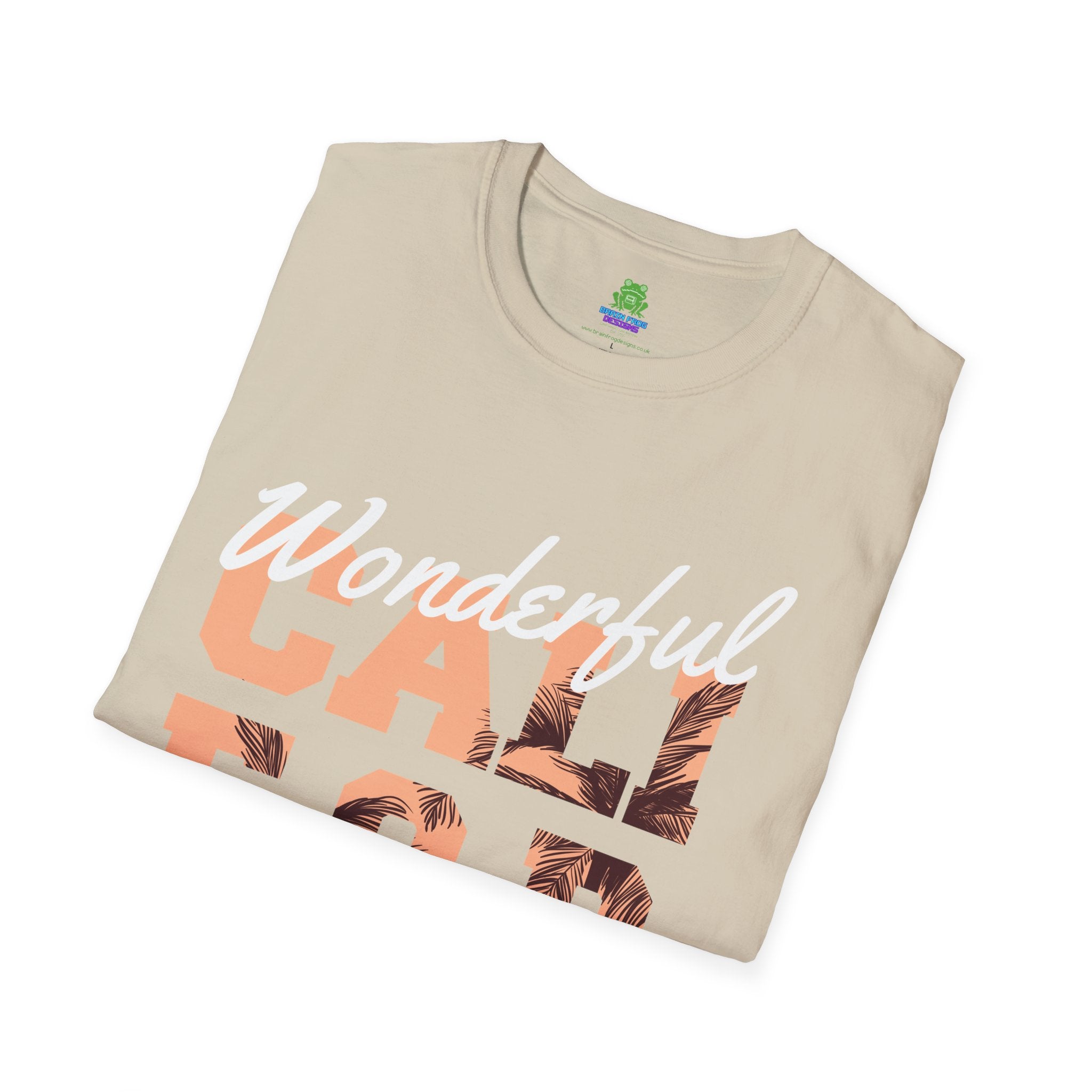 California Palm Photo Tee - Vintage Sunset Graphic T-Shirt - 100% Cotton