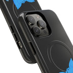Blue Skeleton Cat Tough Magnetic Phone Case | Unique Design to Brain Frog