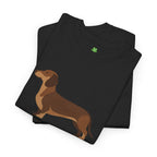 Dachshund Dog T‑Shirt — Cute Brown Sausage Dog Graphic Tee - 100% Cotton