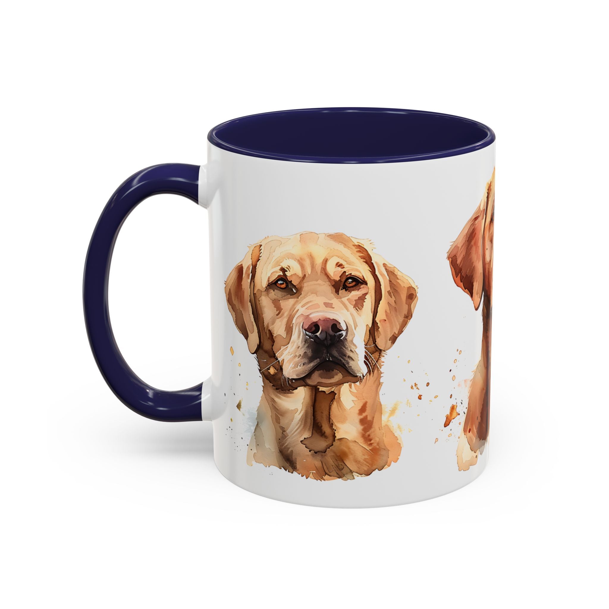 Labrador Retriever Art Coffee Mug - Watercolor Dog Portrait Accent Mug (11/15 oz)