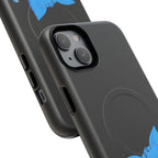 Blue Skeleton Cat Tough Magnetic Phone Case | Unique Design to Brain Frog