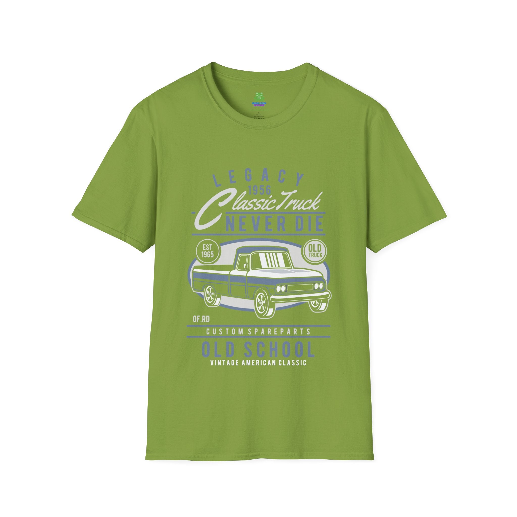Old School Car T-Shirt - "Legacy Never Die" Vintage Auto Tee - 100% Cotton