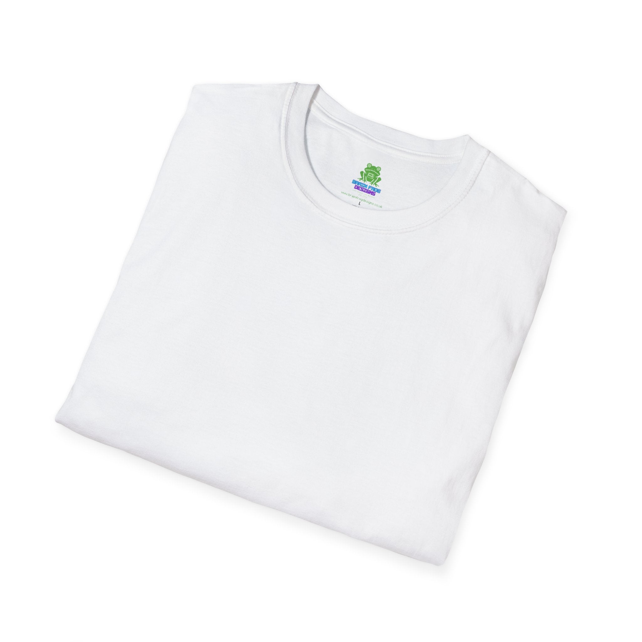 Woman's Plain Tee - Brain Frog Woman's Softstyle Plain T-Shirt - 100% Cotton / Cotton Blend - Colour Set One (16 Colours)