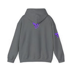 Purple Skeleton Cat Hoodie – Cute Spooky Graphic Sweatshirt