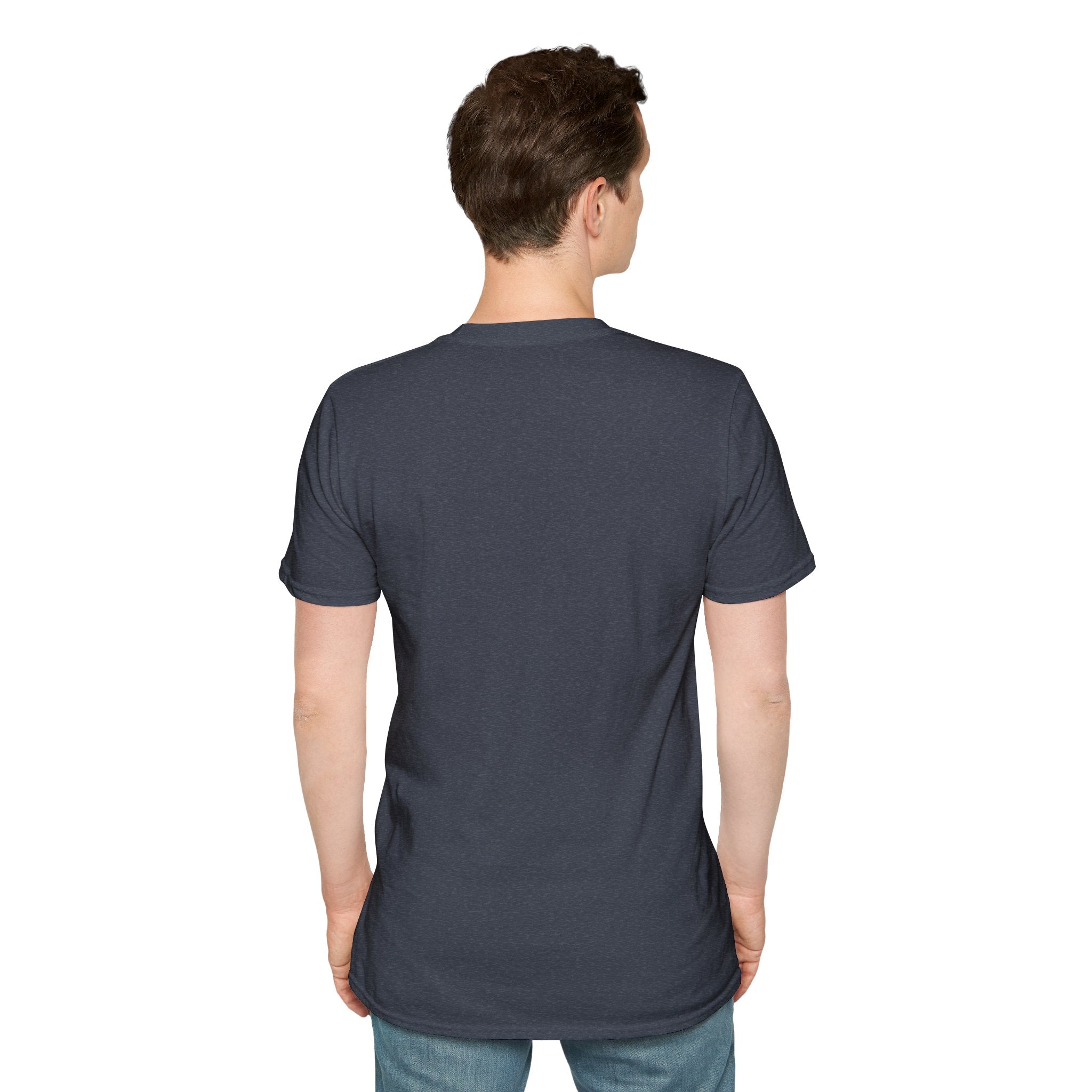 Men's Plain Tee - Brain Frog Men's Softstyle Plain T-Shirt - 100% Cotton / Cotton Blend