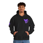 Purple Skeleton Cat Hoodie – Cute Spooky Graphic Sweatshirt - Unique Brand Design