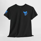 Blue Skeleton Cat Graphic Tee - Cute Creepy Kitty Shirt - 100% Cotton
