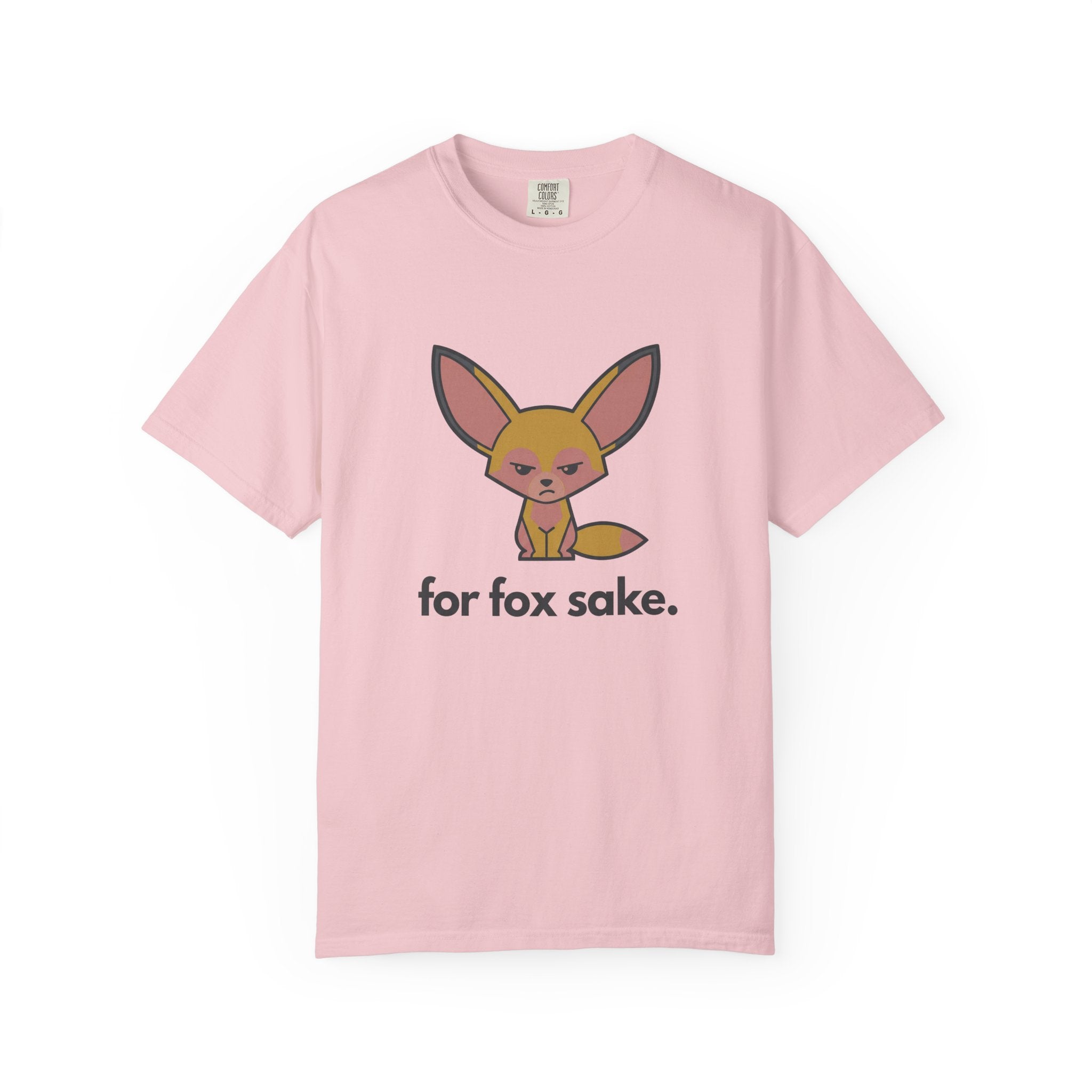 For Fox Sake T-Shirt - Cute Cartoon Fox Graphic Tee - 100% Cotton