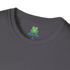 Woman's Plain Tee - Brain Frog Woman's Softstyle Plain T-Shirt - 100% Cotton / Cotton Blend - White / Black / Navy / Grey - 12 colours available