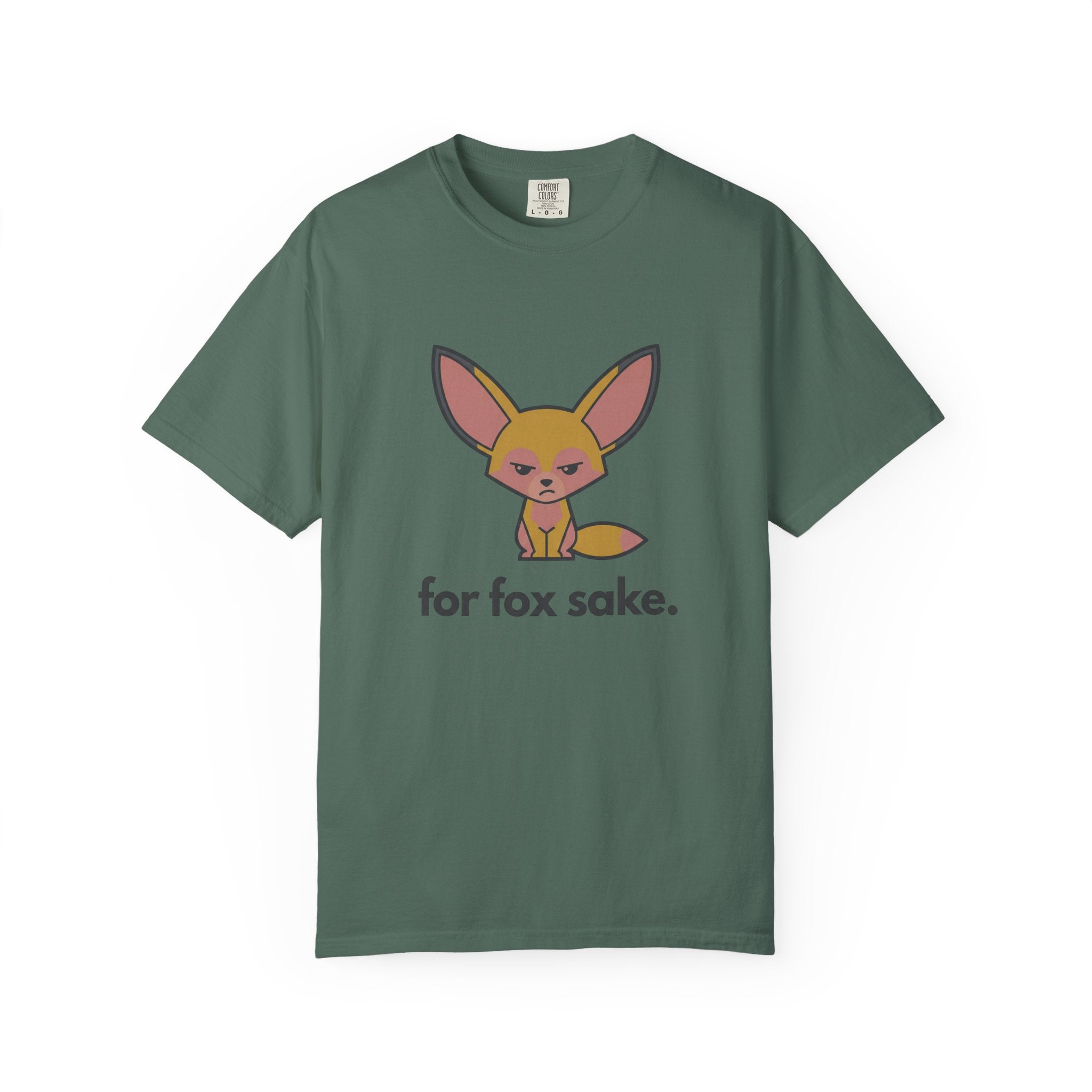 For Fox Sake T-Shirt - Cute Cartoon Fox Graphic Tee - 100% Cotton
