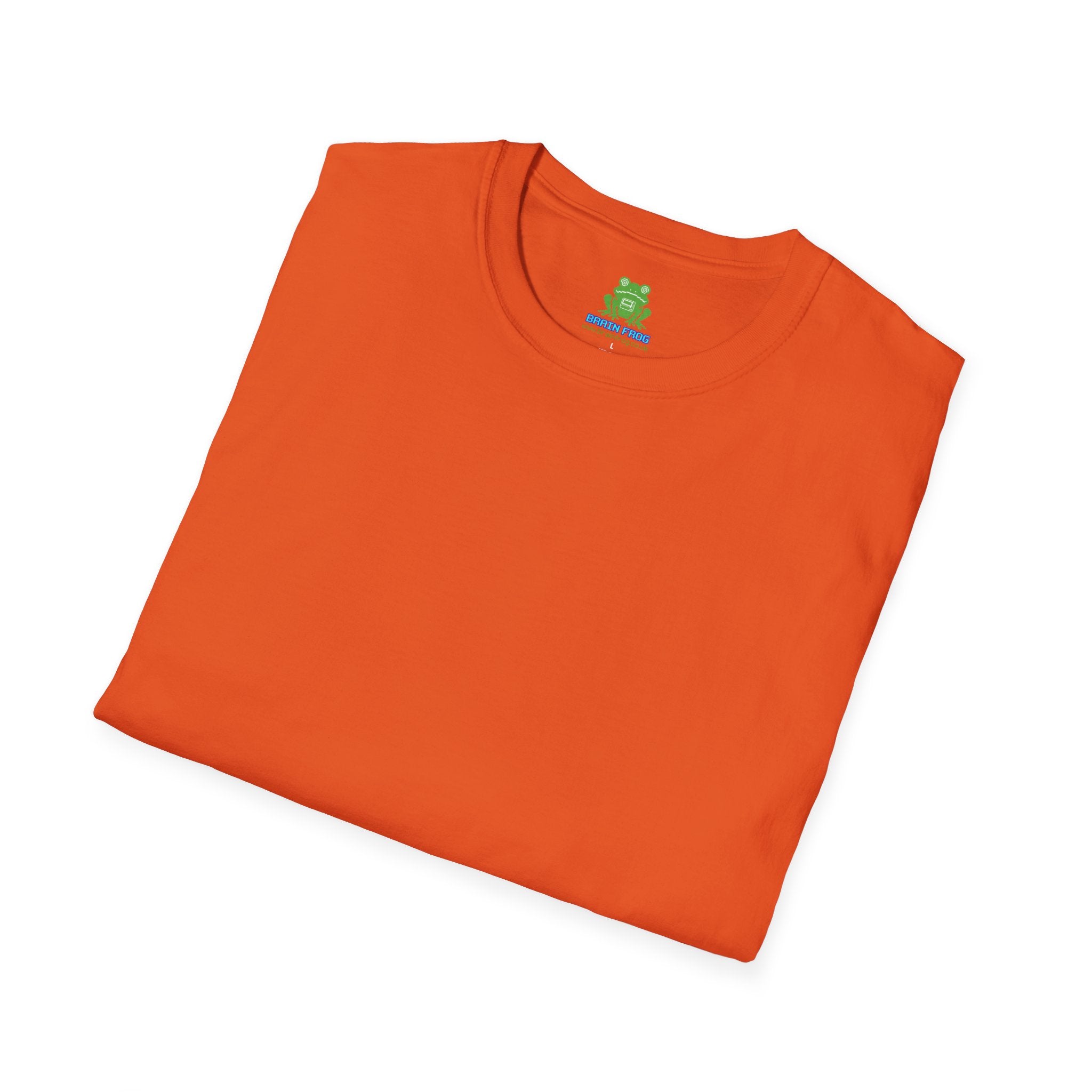 Men's Plain Tee - Brain Frog Men's Softstyle Plain T-Shirt - 100% Cotton / Cotton Blend - Colour Set One (16 Colours)