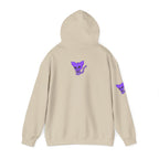 Purple Skeleton Cat Hoodie – Cute Spooky Graphic Sweatshirt