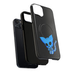 Blue Skeleton Cat Tough Magnetic Phone Case | Unique Design to Brain Frog