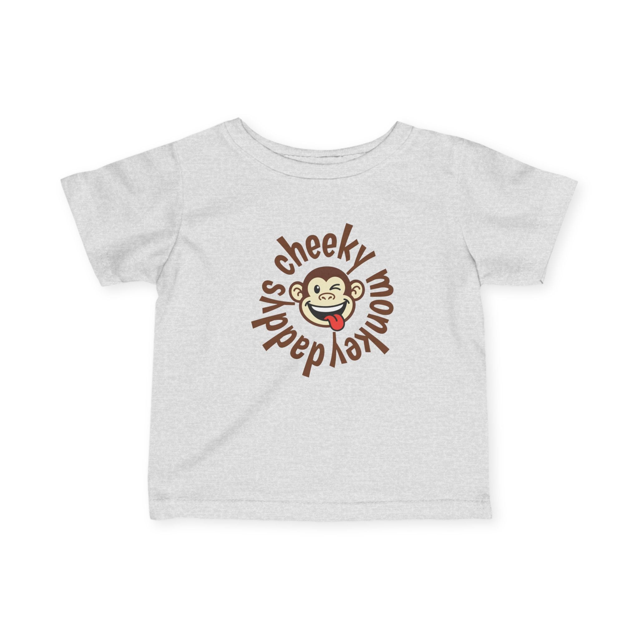 Cute Infant Tshirt - daddys cheeky monkey - Graphic Baby Tee Shirt - 100% Cotton