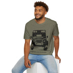Defender Off-Road Shirt - "Custom Defender" Graphic 4x4 Adventure Tee - 100% Cotton / Cotton Blend