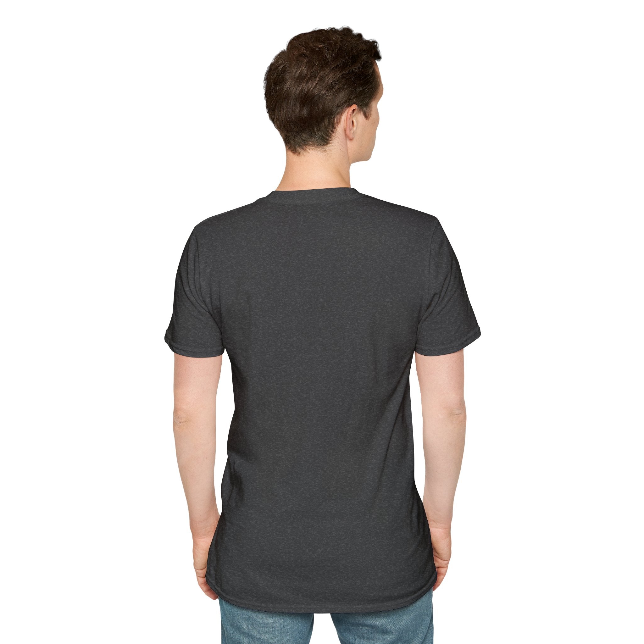 Men's Plain Tee - Brain Frog Men's Softstyle Plain T-Shirt - 100% Cotton / Cotton Blend