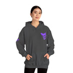 Purple Skeleton Cat Hoodie – Cute Spooky Graphic Sweatshirt - Unique Brand Design