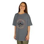 Kids T-Shirt - 'Flight From Above 2017 Fighter Pilot' Vintage Airplane Design - 100% Cotton / Cotton Blend
