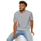 Brain Frog Design Signature T-Shirt - Small Green Brain Frog Logo Tee (Front Chest & Sleeve) - 100% Cotton