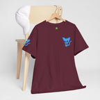 Blue Skeleton Cat Graphic Tee - Cute Creepy Kitty Shirt - 100% Cotton