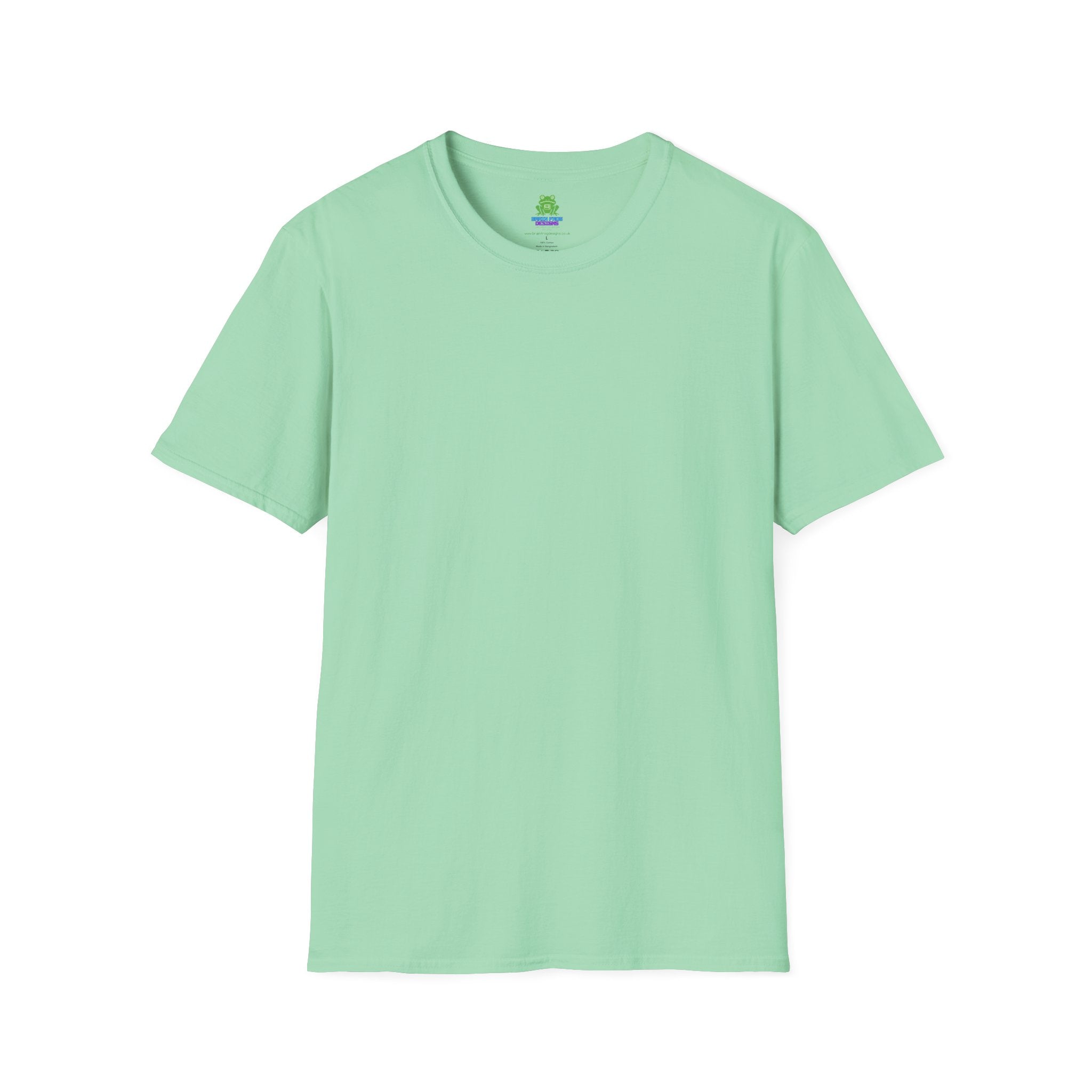Woman's Plain Tee - Brain Frog Woman's Softstyle Plain T-Shirt - 100% Cotton / Cotton Blend - Colour Set Two (17 Colours)