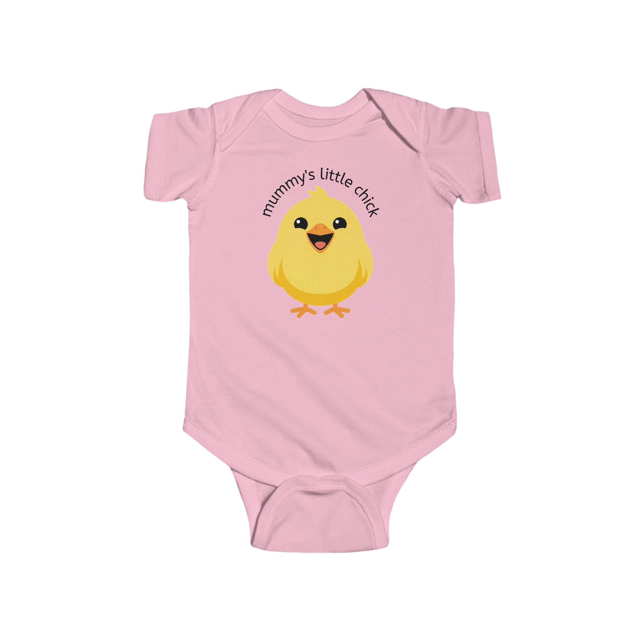 Infant Bodysuit - "Mummy's Little Chick" Cute Yellow Chick Baby Onesie - 100% Cotton