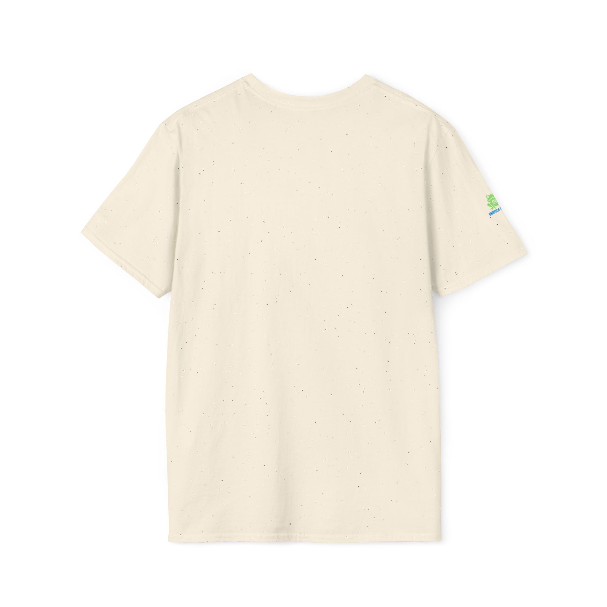 Brain Frog Design Signature T-Shirt - Small Green Brain Frog Logo Tee (Front Chest & Sleeve) - 100% Cotton