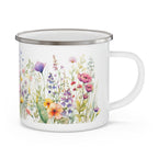 Enamel Mug - Watercolor Wildflower Camping Campfire Cup
