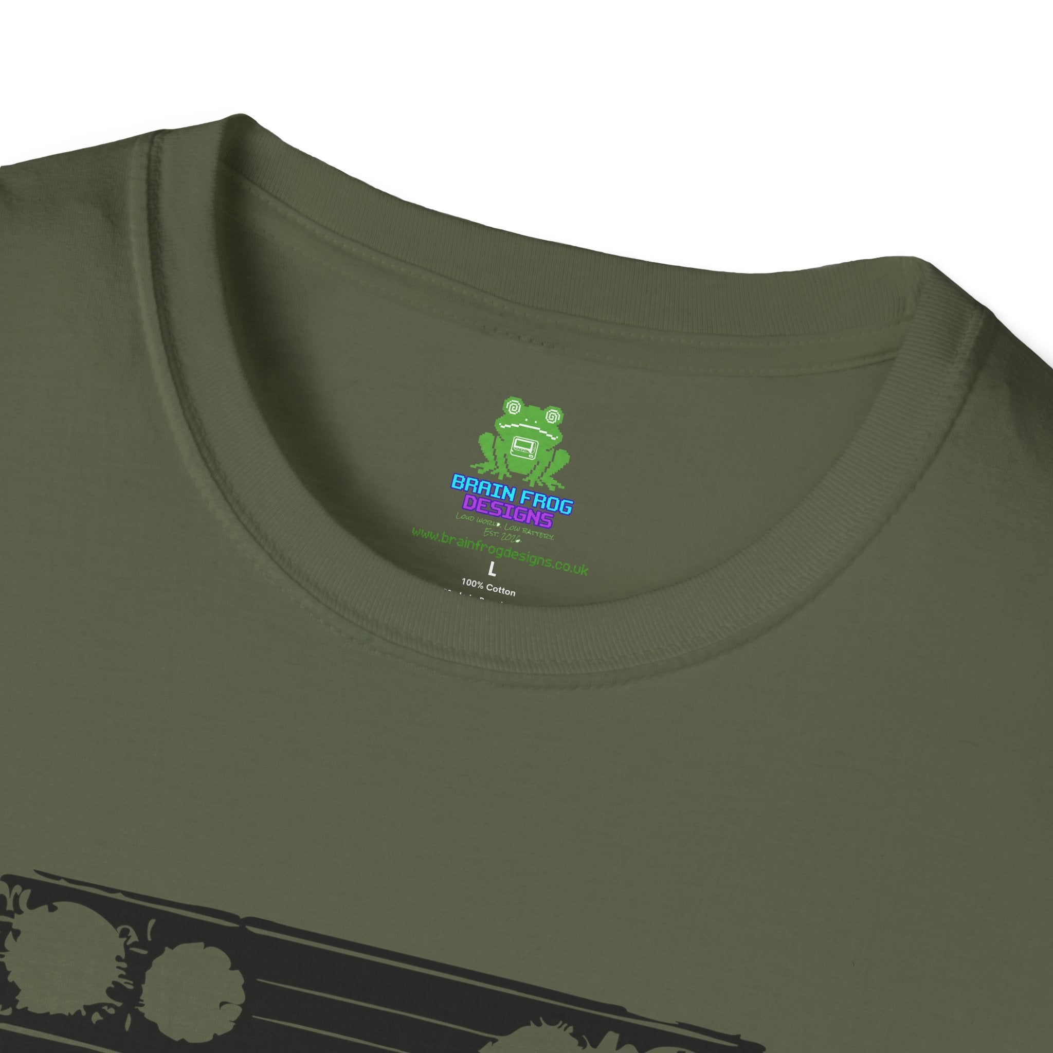 Defender Off-Road Shirt - "Custom Defender" Graphic 4x4 Adventure Tee - 100% Cotton / Cotton Blend